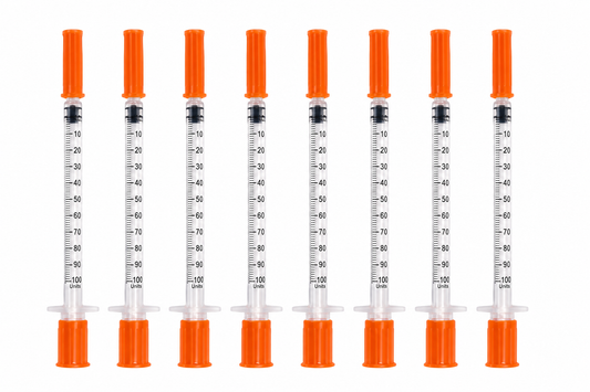 Стерилни Инсулинови Спринцовки U-100 - 1 ml, 29G × 8 mm, 100 броя